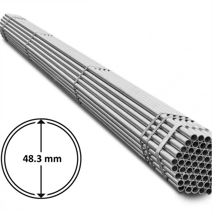 FI39 48,3 mm galvanoidut rakennustelineiden teräsputket